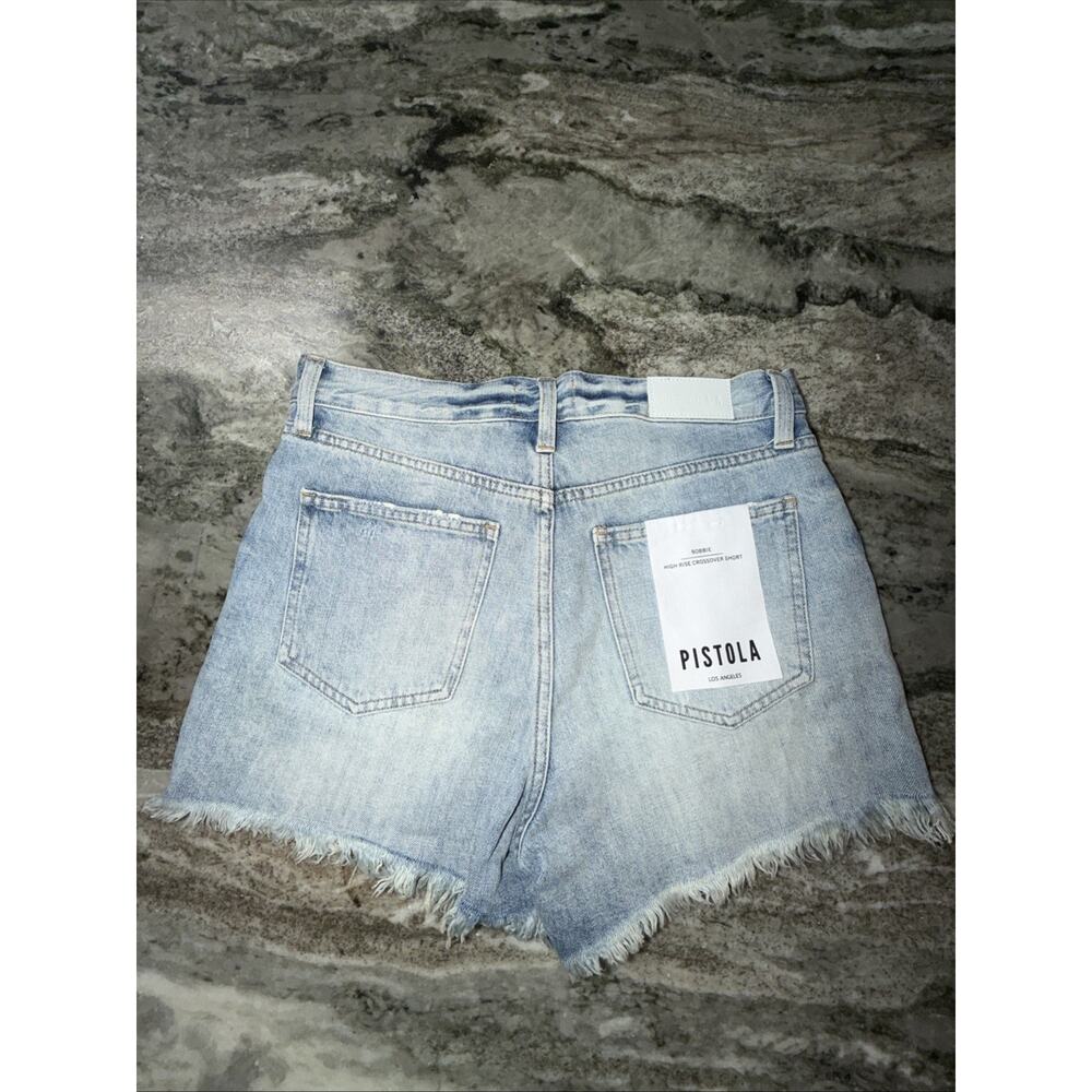 Pistola Bobbie High Waisted Distressed Cutoff Denim Jean Shorts size 26 (X30)